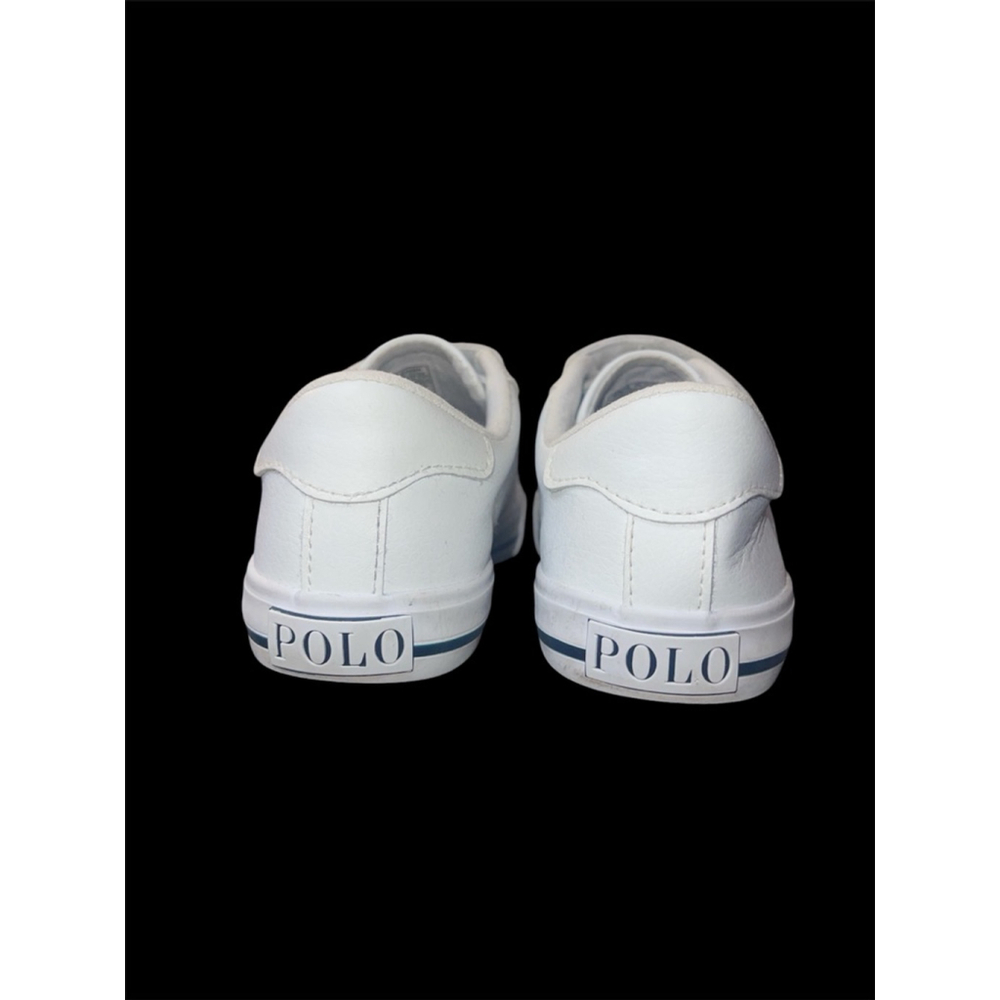 🏷️ Polo Ralph Lauren Boys Blue and White slip on Sneakers Size 1 - Picture 5 of 10